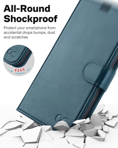 OCASE for iPhone 15 Detachable Wallet Case with Card Holder, [2 in 1] PU Leather Flip Folio Case with RFID Blocking Magnetic Stand Removable Shockproof Phone Cover for iPhone 15 6.1 Inch, Black in Kuwait