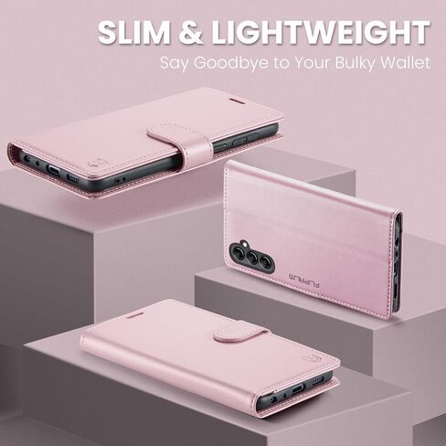 FLIPALM for Samsung Galaxy A14 5G Wallet Case, Purple in Kuwait