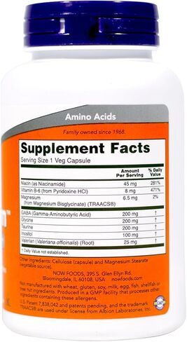 Now Foods True Calm Amino Relaxer, 90 Veg Capsules (Pack of 2) in Saudi Arabia
