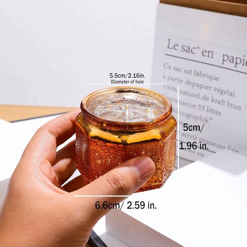 Set of 6 Glass Tea Light Candle Holders with Lid Colored Stars Tea Lights Candles Holders Table Centerpieces for Wedding Party, Glass Votive Candle Holders Wedding Centerpieces in Saudi Arabia