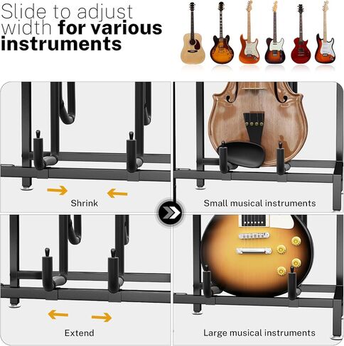 حامل جيتار، رف متعدد الوظائف من 4 طبقات للقيثارات الصوتية، موفر للمساحة in Kuwait