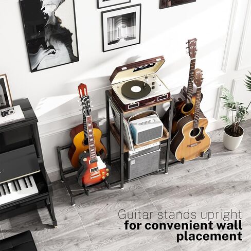 حامل جيتار، رف متعدد الوظائف من 4 طبقات للقيثارات الصوتية، موفر للمساحة in Kuwait