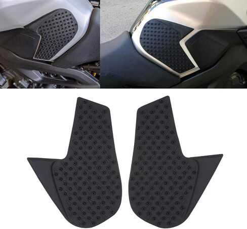 Motorcycle Rubber Tank Traction Pad Side Gas Knee Grip Protector Compatible With MT-09 FZ-09 FJ-09 2014 2015 2016 2017 2018 in Saudi Arabia