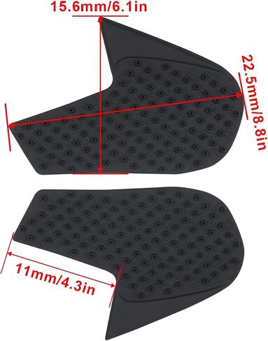 Motorcycle Rubber Tank Traction Pad Side Gas Knee Grip Protector Compatible With MT-09 FZ-09 FJ-09 2014 2015 2016 2017 2018 in Saudi Arabia