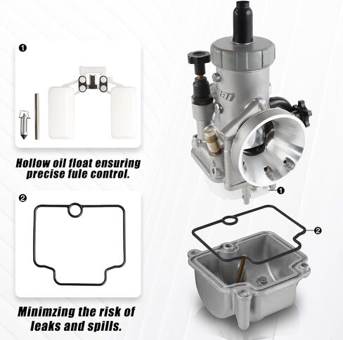 NIBBI PE19mm Carburetor for 100cc-125cc Flange Motorcycle Engine Carburetor with Carb Jets for Dirt Bike Mini Bike Yamaha Kawasaki Suzuki Apollo Dirt Bike Mini Bike TAOTAO Scooter CG125 in Saudi Arabia
