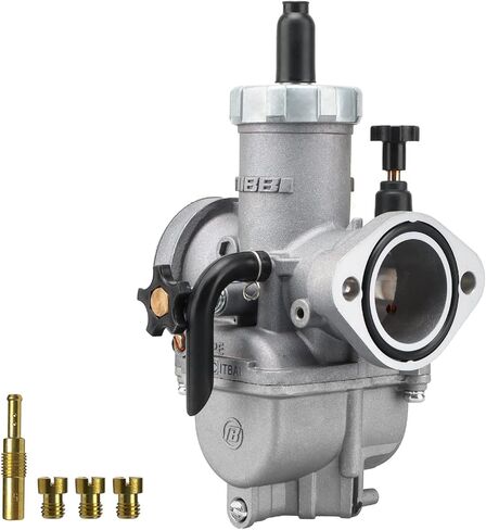 NIBBI PE19mm Carburetor for 100cc-125cc Flange Motorcycle Engine Carburetor with Carb Jets for Dirt Bike Mini Bike Yamaha Kawasaki Suzuki Apollo Dirt Bike Mini Bike TAOTAO Scooter CG125 in Saudi Arabia