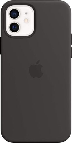 غطاء حماية من السيليكون لهاتف Apple iPhone 12 وiPhone 12 Pro مع MagSafe - أرجواني in Saudi Arabia