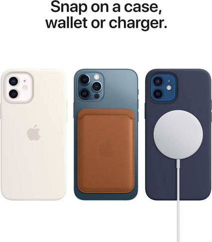 غطاء حماية من السيليكون لهاتف Apple iPhone 12 وiPhone 12 Pro مع MagSafe - أرجواني in Saudi Arabia