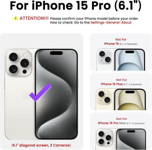 ORNARTO متوافق مع جراب iPhone 15 Pro مقاس 6.1 بوصة، غطاء مطاطي جل ناعم مغطى بالكامل بثلاث طبقات من السيليكون السائل، جراب هاتف نحيف واقٍ مقاوم للصدمات مع بطانة من الألياف الدقيقة المضادة للخدش - وردي طباشيري in Kuwait