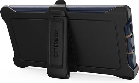 حافظة OtterBox Galaxy S23 Ultra Defender Series - سوداء، متينة ومتينة، مع حماية للمنافذ، وتتضمن مسند بمشبك الحافظة in Saudi Arabia