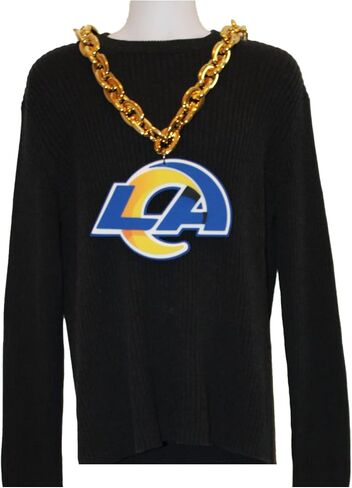 Aminco NFL Los Angeles Rams Team Fan Chain, Gold in Saudi Arabia