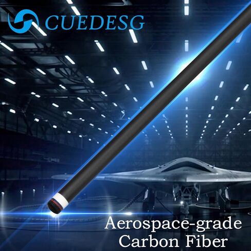 عصا تجمع من ألياف الكربون 10.5 مم/11.8 مم/12.5 مم، عصا حمام سباحة منخفضة الانحراف مع مؤخرة خشبية نادرة، عصا جديلة احترافية مع علبة صندوقية in Kuwait