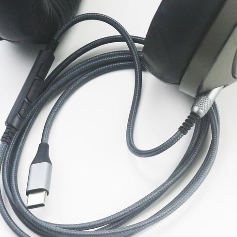 كابل صوت NewFantasia USB C متوافق مع سماعات الرأس Sennheiser HD598 HD598SE HD560s HD598Cs HD599، ميكروفون للتحكم عن بعد متوافق مع iPhone 15/15 Pro، متوافق مع iPad 10th/9th/Pro/Air/mini in Saudi Arabia