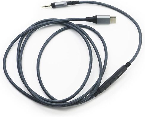 NewFantasia USB C Audio Cable Compatible with Sennheiser Momentum, Momentum 3, Momentum 2.0, HD1 Headphone, Remote Volume Mic Compatible with iPhone 15/15 Pro, Compatible with iPad 10th/Pro/Air/Mini in Saudi Arabia