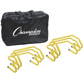 Champion Sports Adjustable Hurdle Kit with Carrying Bag