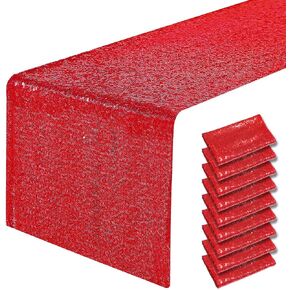 2 حزم 12 × 108 بوصة ارتفع الذهب الترتر الجدول عداء، بريق ارتفع الذهب الجدول عداء لحفل زفاف عيد ميلاد العازبة عطلة لوازم الحفلات زينة الزفاف دش استحمام الطفل