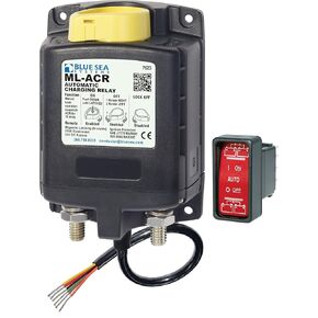 Blue Sea 7620 ML-Series مرحل الشحن التلقائي (مزلاج مغناطيسي) 12VDC، العنوان الافتراضي
