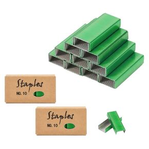 Yellow Gold No.10 Staples Mini Staples Refill 1000/Box 2 Boxes/Pack 2000 Count #10 Staple Colored Staples for Office Mini Stapler (Yellow Gold Staples)
