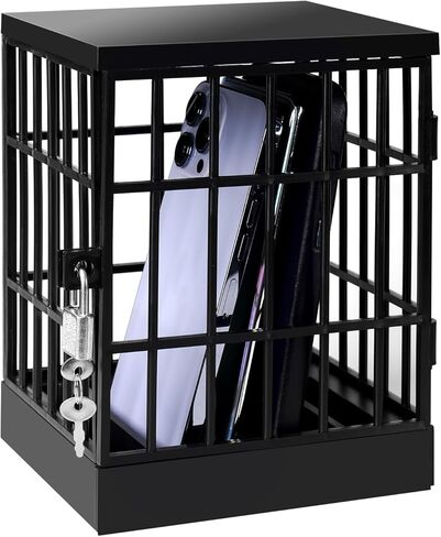 Cell Phone Jail Lock Box, Gold Mobile Phones Prison Lockable Cage for Classroom Family Time Party in Kuwait