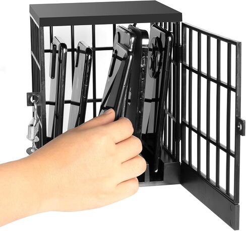 Cell Phone Jail Lock Box, Gold Mobile Phones Prison Lockable Cage for Classroom Family Time Party in Kuwait
