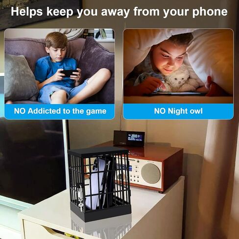 Cell Phone Jail Lock Box, Gold Mobile Phones Prison Lockable Cage for Classroom Family Time Party in Kuwait