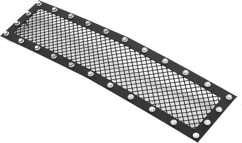 HD Ridez Compatible with Chevy Silverado 2500 HD 3500 HD 2015-2019 Lower Bumper Stainless Steel Chrome Polished 8x6 Horizontal Billet Grille Insert HDR-GRCA3680S in Saudi Arabia