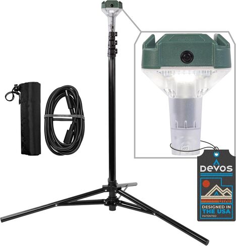 Devos Outdoor | LightRanger 800 Lumen Rechargeable Telescoping LED Lantern | 30 Hour Run Time | Illuminates a 40 Foot Diameter Area in Kuwait