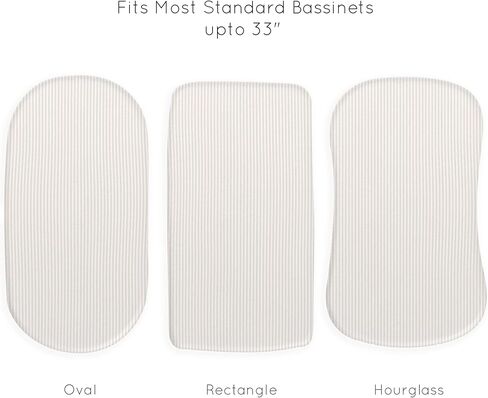 ملاءة سرير من القطن العضوي من Makemake Organics (مجموعة من 2) غطاء مرتبة سرير عضوي معتمد من GOTS يناسب شكل الساعة الرملية البيضاوي المستطيل - فائق النعومة وجيد التهوية (15 بوصة × 33 بوصة، منقط + قوس قزح) in Kuwait