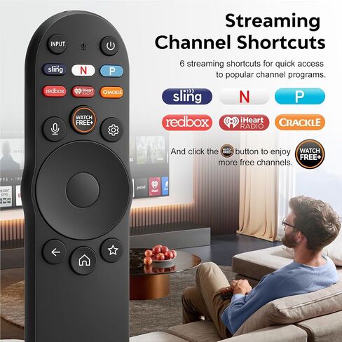 (Pack of 2) Replacement-Remote-Control Only for Roku-TV, for TCL Roku/Hisense Roku/Philips Roku/Onn Roku/Sharp Roku/Element Roku/Insignia Roku/Westinghouse Roku Smart TVs (Only Applies to Roku TV) in Kuwait
