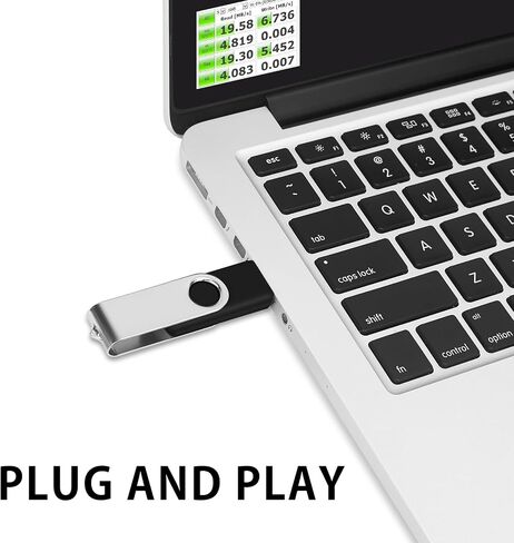 EASTBULL 50PCS 1GB Bulk Flash Drives USB 2.0 1GB Flash Drives Pack Thumb Drives Bulk Swivel Bulk USB Drives, Black in Saudi Arabia