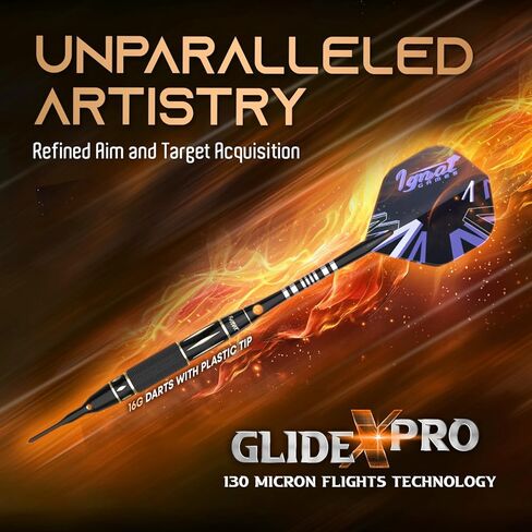 مجموعات رؤوس بلاستيكية لرمي السهام من IgnatGames - أسهم ذات أطراف ناعمة للوحة رمي السهام الإلكترونية - مجموعة سهام ذات أطراف بلاستيكية مع أعمدة من الألومنيوم، وحلقات، و100 طرف للسهام و16 رحلة + مفتاح ربط السهام + حقيبة مبتكرة in Kuwait