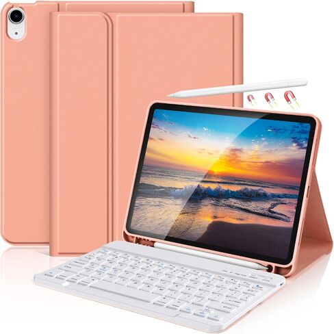 KBCASE for iPad Air 11 inch (M4/M3/M2) Case with Keyboard, Black in Saudi Arabia