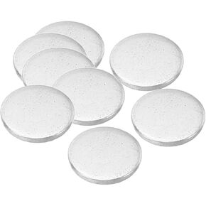 Patikil 10mm Steel Disc ، 200pcs round metal stamping blanks tags round circle disc plate circle plate metal ript blate diy لنقش ختم المجوهرات ، 0.4in