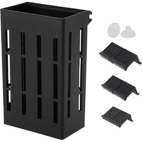 Aquarium Plant Holder, Fish Tank Plant Holder, Aquarium Plant Holder with Hooks and Suction Cups, Aquarium Plant Pots for Hanging Plants and Plant Cultivation, White, 1 Set in Kuwait