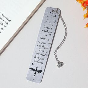 Engraved Black Dragon Stainless Steel Book Mark - Dark Metal Bookmarks Reading Marks Book Lovers Collections School Supplies Gifts for Friends Teachers (SQ0838)