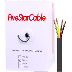 كابل طاقة FiveStarCable 18/2 بطول 18/2 18/2 قياس الأمن / المنبه / الصوت / سلك كابل التحكم 18 AWG