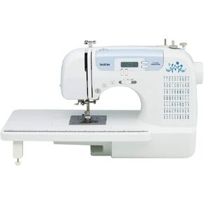 Brother CS7000X Computerized Sewing and Quilting Machine, 70 Built-in Stitches, LCD Display, Wide Table, 10 Included Feet, White