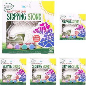 Creative Roots Paint Your Own Bunny Garden Stone, Craft Kits, Stepping Stones Kit for Kids, Ceramics to Paint, Ages 6+