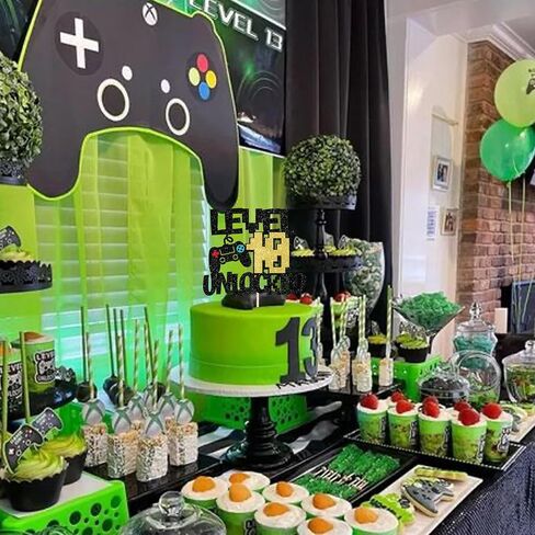 Rsstarxi 1 Pack Video Game 9th Birthday Cake Topper Level 9th Unlocked Controller Video Play Game Party Cake Pick for Level Up Nineth Boys Girls Happy 9th Birthday Party Cake Decorations in Kuwait