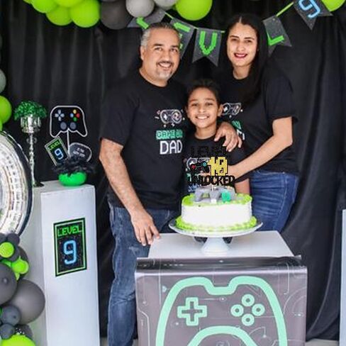 Rsstarxi 1 Pack Video Game 9th Birthday Cake Topper Level 9th Unlocked Controller Video Play Game Party Cake Pick for Level Up Nineth Boys Girls Happy 9th Birthday Party Cake Decorations in Kuwait