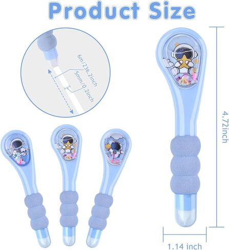 3 PCS White Out Pens ، قلم شريط تصحيح Whiteout لطيف ، يسهل استخدام قضيب مريح على شكل قلم للتصحيحات الفورية ، لمستلزمات المكاتب المدرسية اللطيفة ، 6M/256 "× 0.2" (أخضر) in Kuwait