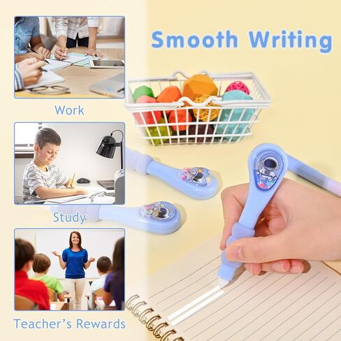 3 PCS White Out Pens ، قلم شريط تصحيح Whiteout لطيف ، يسهل استخدام قضيب مريح على شكل قلم للتصحيحات الفورية ، لمستلزمات المكاتب المدرسية اللطيفة ، 6M/256 "× 0.2" (أخضر) in Kuwait