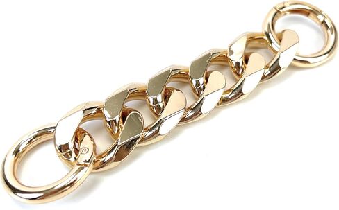 VersaKits Chunky Cuban Chain Charm Purse Strap Aluminum Chain Extender Accessory 15-1/2 Inch Black Chain Decoration Pants Chain Shoe Chain Dog Collar Chain in Kuwait