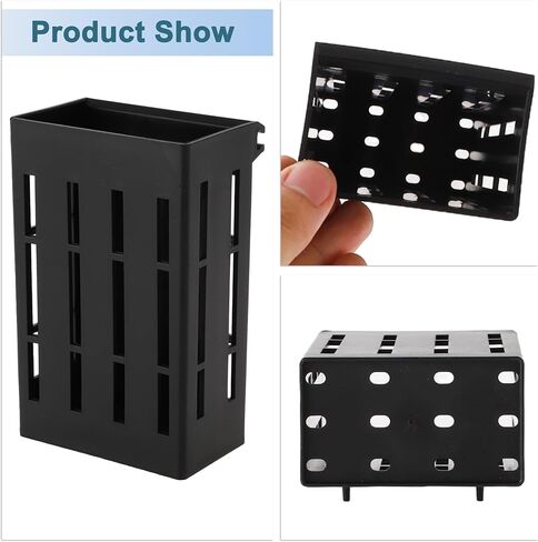 Aquarium Plant Holder, Fish Tank Plant Holder, Aquarium Plant Holder with Hooks and Suction Cups, Aquarium Plant Pots for Hanging Plants and Plant Cultivation, White, 1 Set in Kuwait