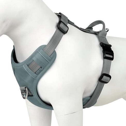 Plutus Pet No سحب الكلب تسخير ، عاكسة قابلة للتعديل سترة تسخير مع مقبض ، دليل الهروب ، مبطن ناعم للكلاب الكبيرة المتوسطة (الأحمر ، S) in Kuwait