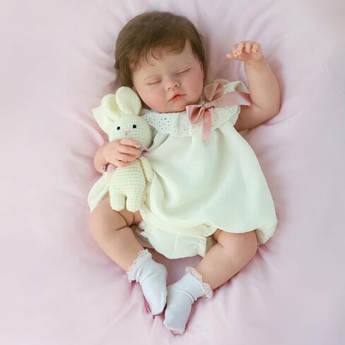 SCOM واقعية Reborn Baby Baby Dolls Loulou 20 بوصة طفلة سيليكون صحيحة بشكل تشريحي ، وولد ووليد ووليد ووليد وولود مع فينيل كامل الجسم للأطفال 3+ in Kuwait