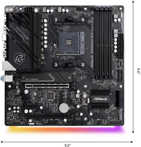 ASRock B550M-HDV Supports 3rd Gen AMD AM4 Ryzen™ / Future AMD Ryzen™ Processors Motherboard in Kuwait