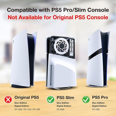 GRAUGEAR PS5 Heatsink SSD Cover Set, M.2 NVMe PS5 SSD Heatsink, Metal Heat Dissipation Cover, Copper Heat Pipe and Aluminum Fin for Playstation 5 SSD NVMe PCIe 4.0 Storage [G-PS5HS03] in Saudi Arabia