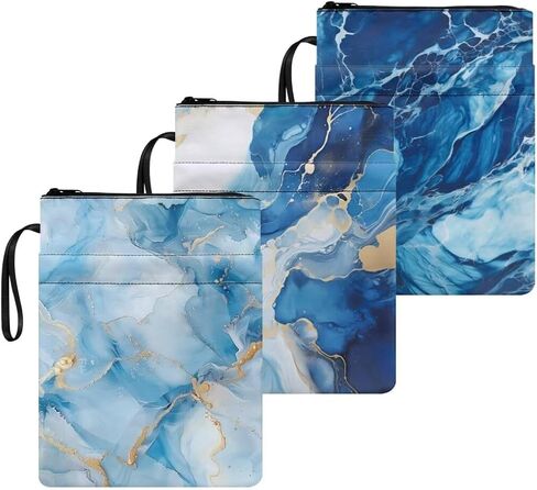 Snow Horse Book Sleeves Reusable＆Washable Book Protector Pouch Washable Pouch Pocket for Teen Adult Book Lover Zipper Pouch,3 Piece Set in Kuwait