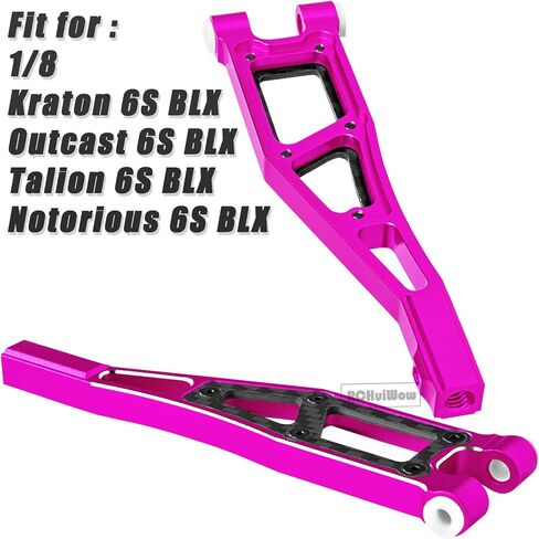 RC Alloy Front Upper Suspension Arms Upgrades Part for 1/8 Kraton 6S BLX,Outcast 6S BLX,Talion 6S BLX, Notorious 6S BLX,Aluminium Front Upper A Arms w/Pivot Balls,2pcs,Navy Blue in Kuwait